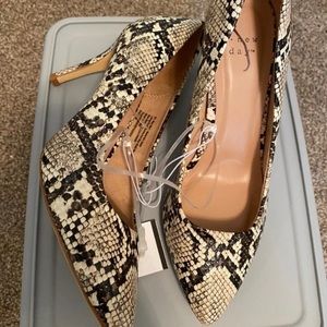 A new day snakeskin heels